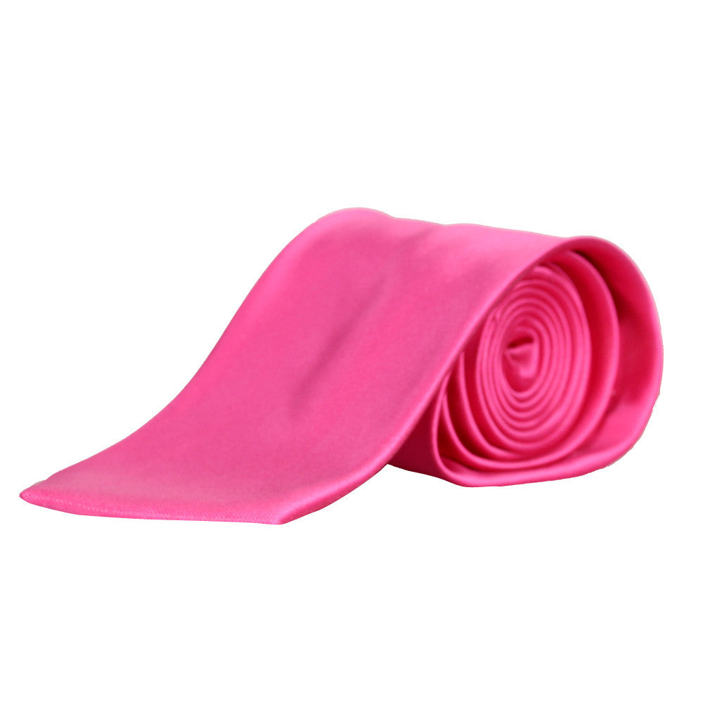 Men's Solid Self-Tie Neck Tie - 3INCHPS -20 Colors - BucheliUSA