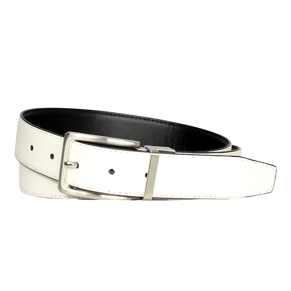 Men's Reversible Steel Frame Leather Dress Belt - 600REV - BucheliUSA