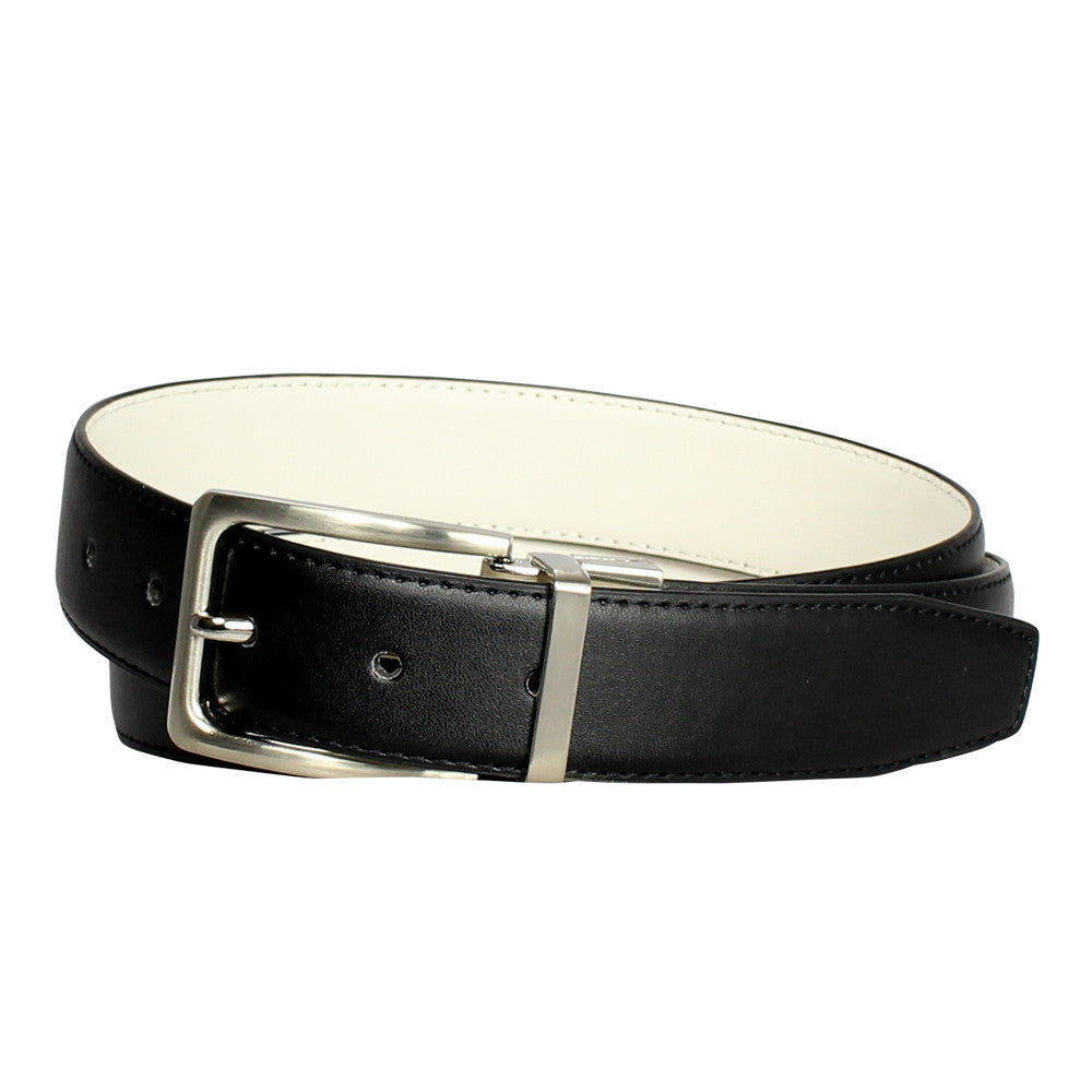 Men's Reversible Steel Frame Leather Dress Belt - 600REV - BucheliUSA