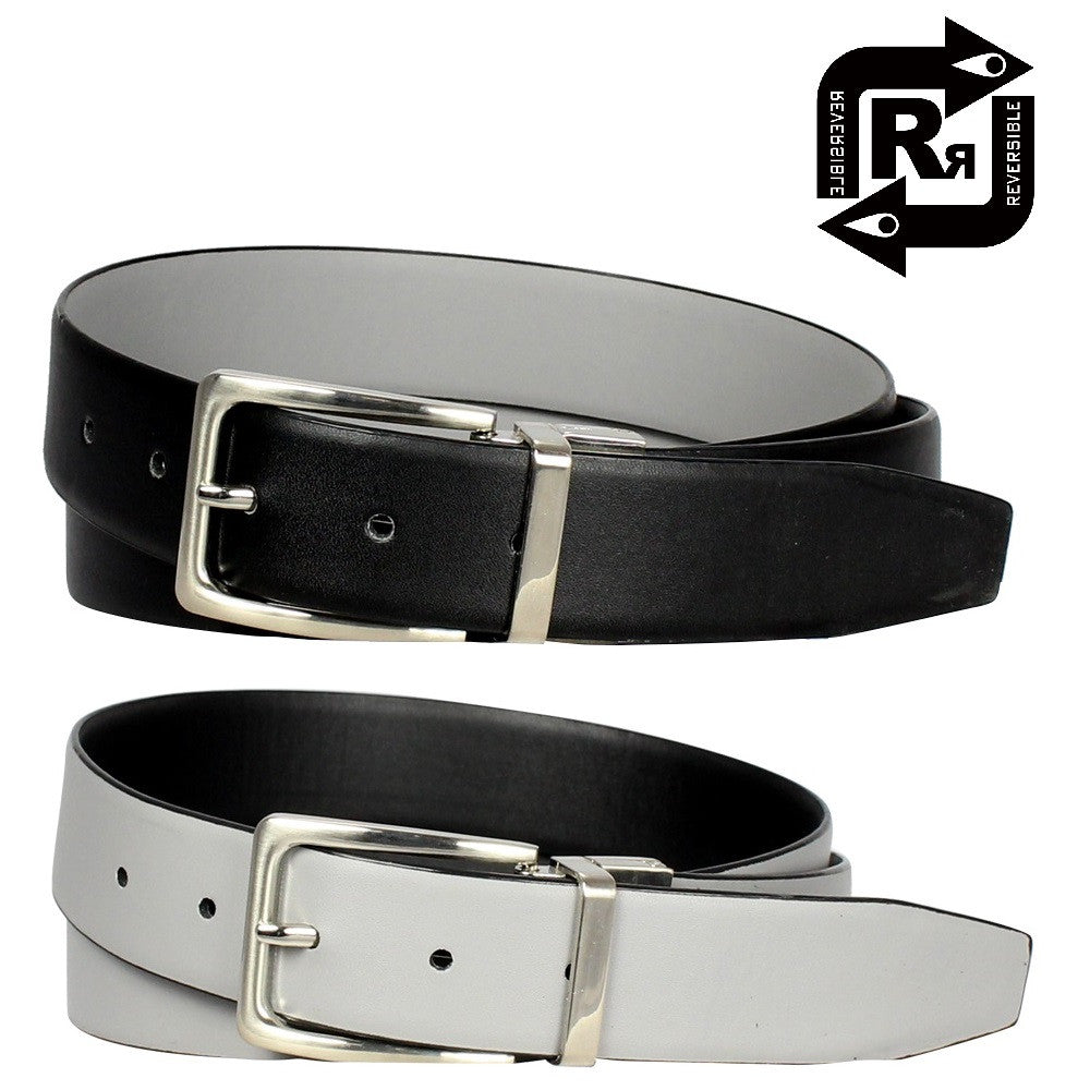 Men's Reversible Steel Frame Leather Dress Belt - 600REV - BucheliUSA