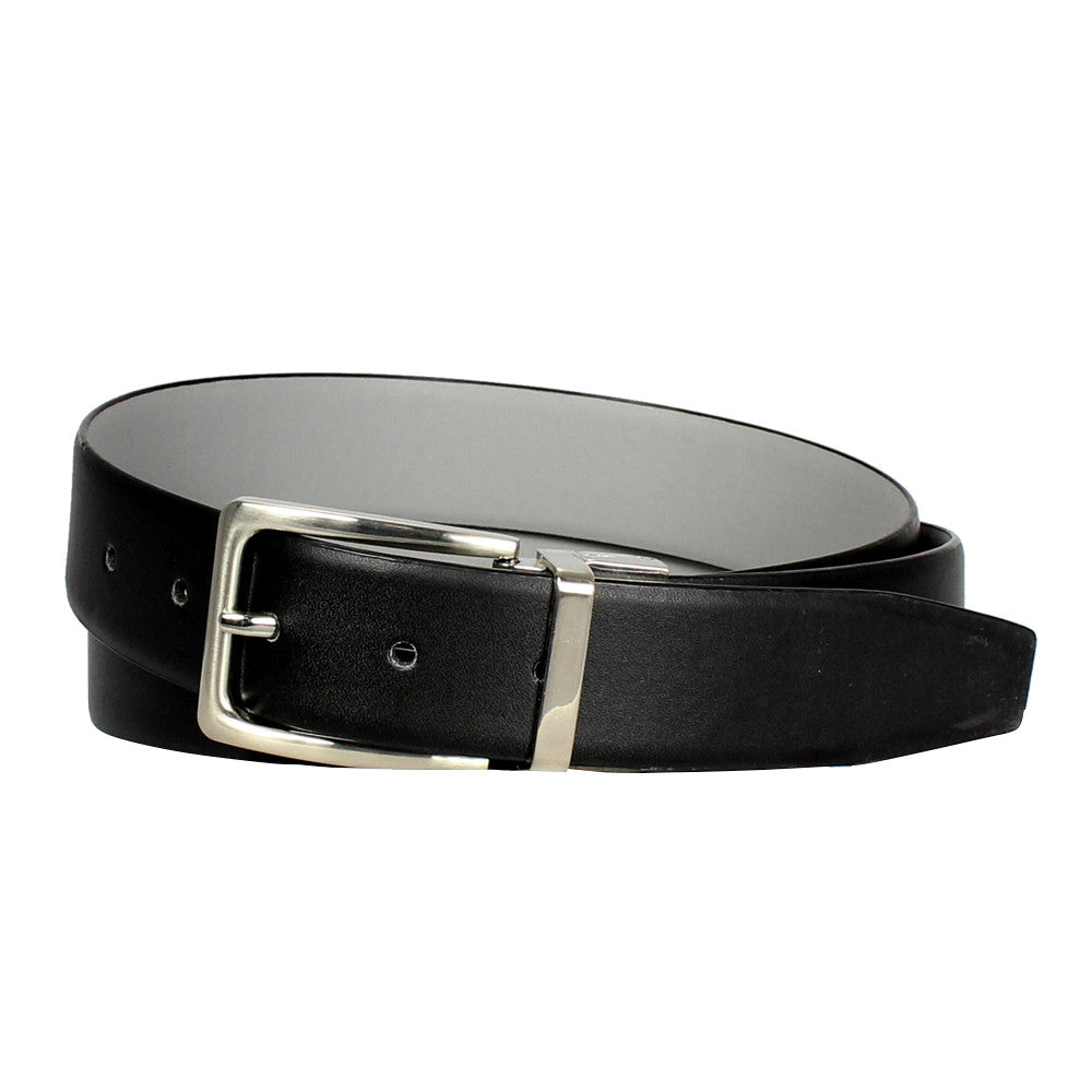 Men's Reversible Steel Frame Leather Dress Belt - 600REV - BucheliUSA