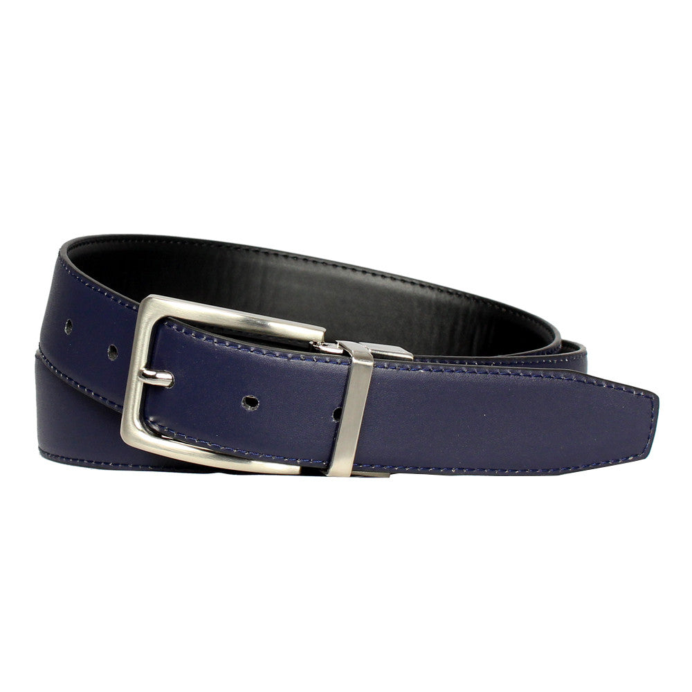 Men's Reversible Steel Frame Leather Dress Belt - 600REV - BucheliUSA