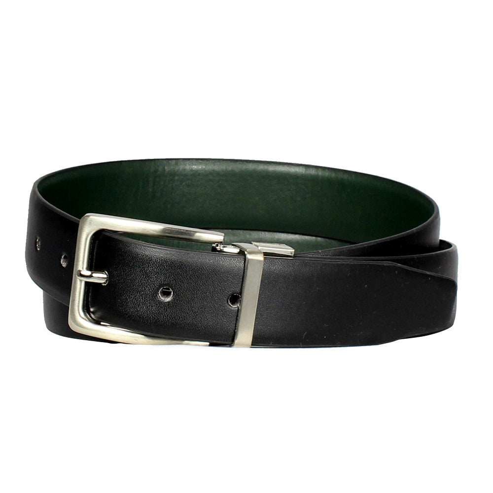 Men's Reversible Steel Frame Leather Dress Belt - 600REV - BucheliUSA