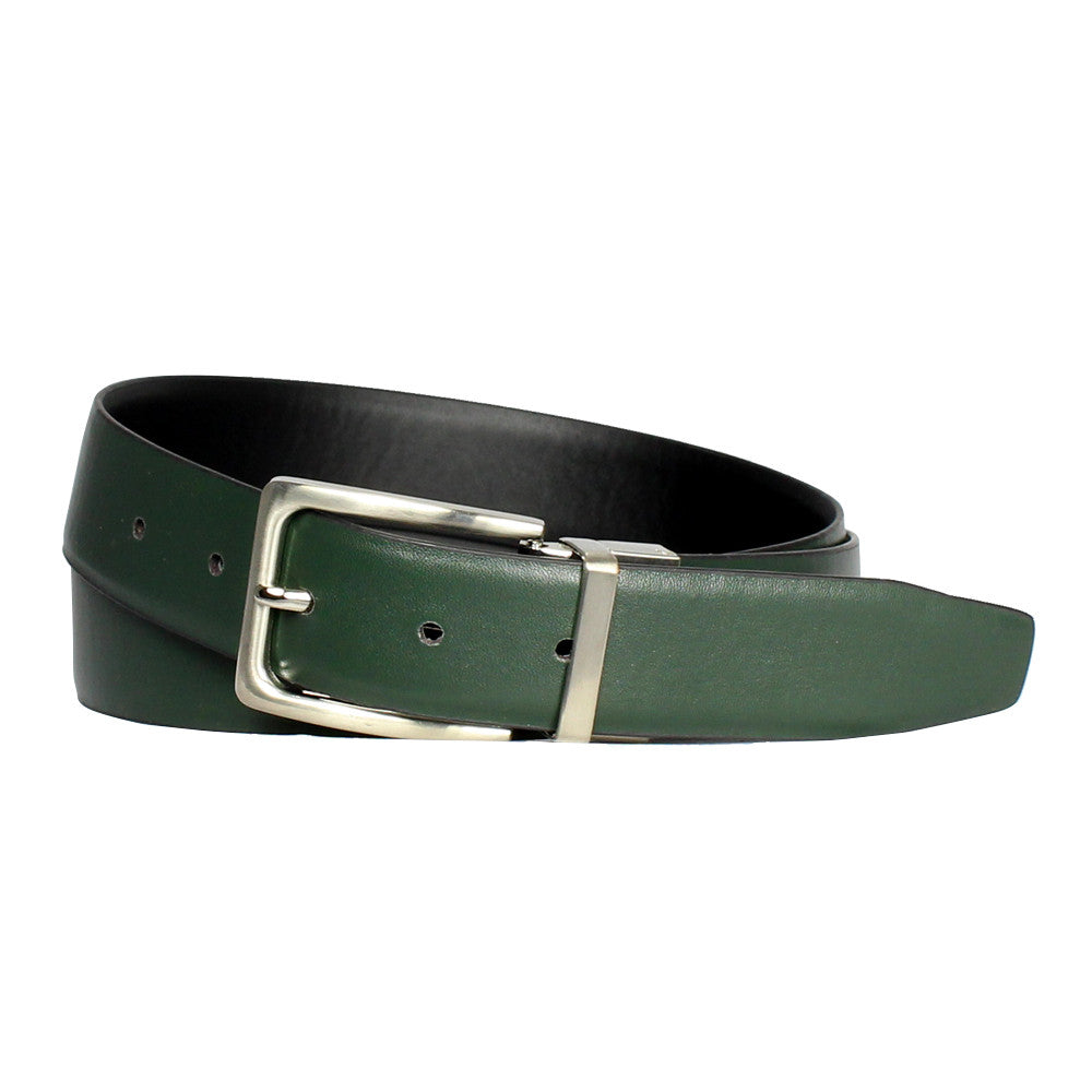 Men's Reversible Steel Frame Leather Dress Belt - 600REV - BucheliUSA
