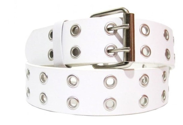 EMP Unisex Bonded-leather Grommet 2-Rows Belt - BucheliUSA