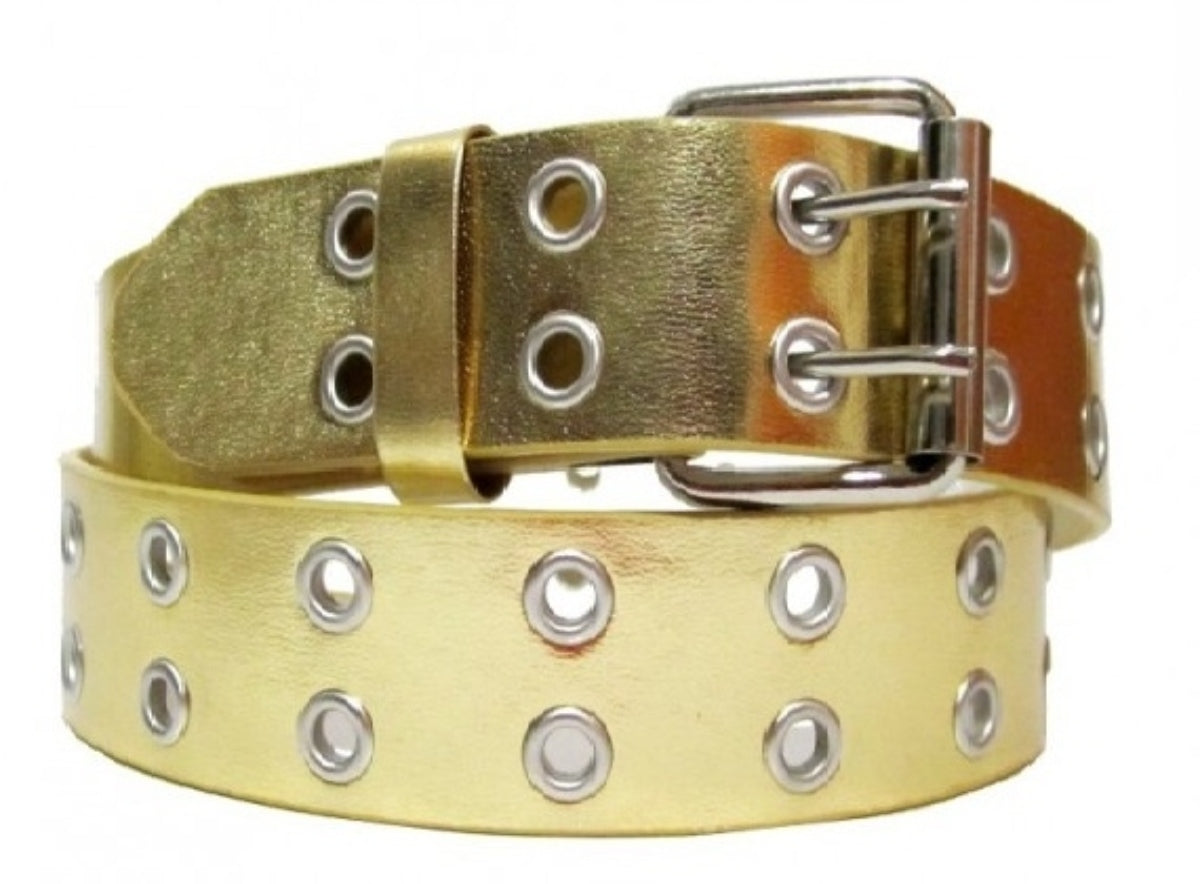 EMP Unisex Bonded-leather Grommet 2-Rows Belt - BucheliUSA