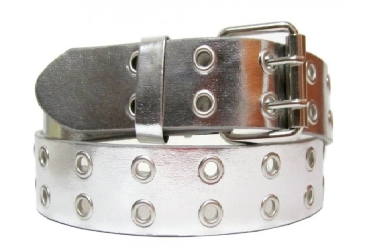EMP Unisex Bonded-leather Grommet 2-Rows Belt - BucheliUSA