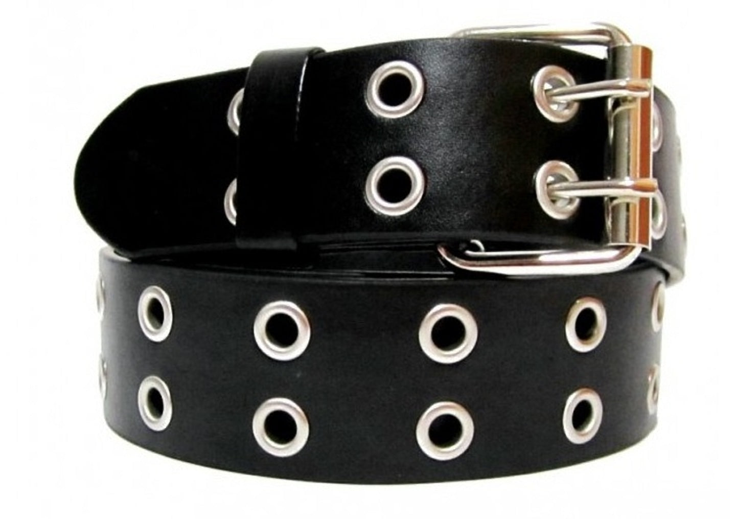 EMP Unisex Bonded-leather Grommet 2-Rows Belt - BucheliUSA