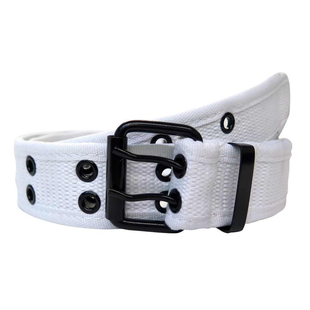 Men's 2/Row Grommet Canvas Casual Belt - BW211 - BucheliUSA