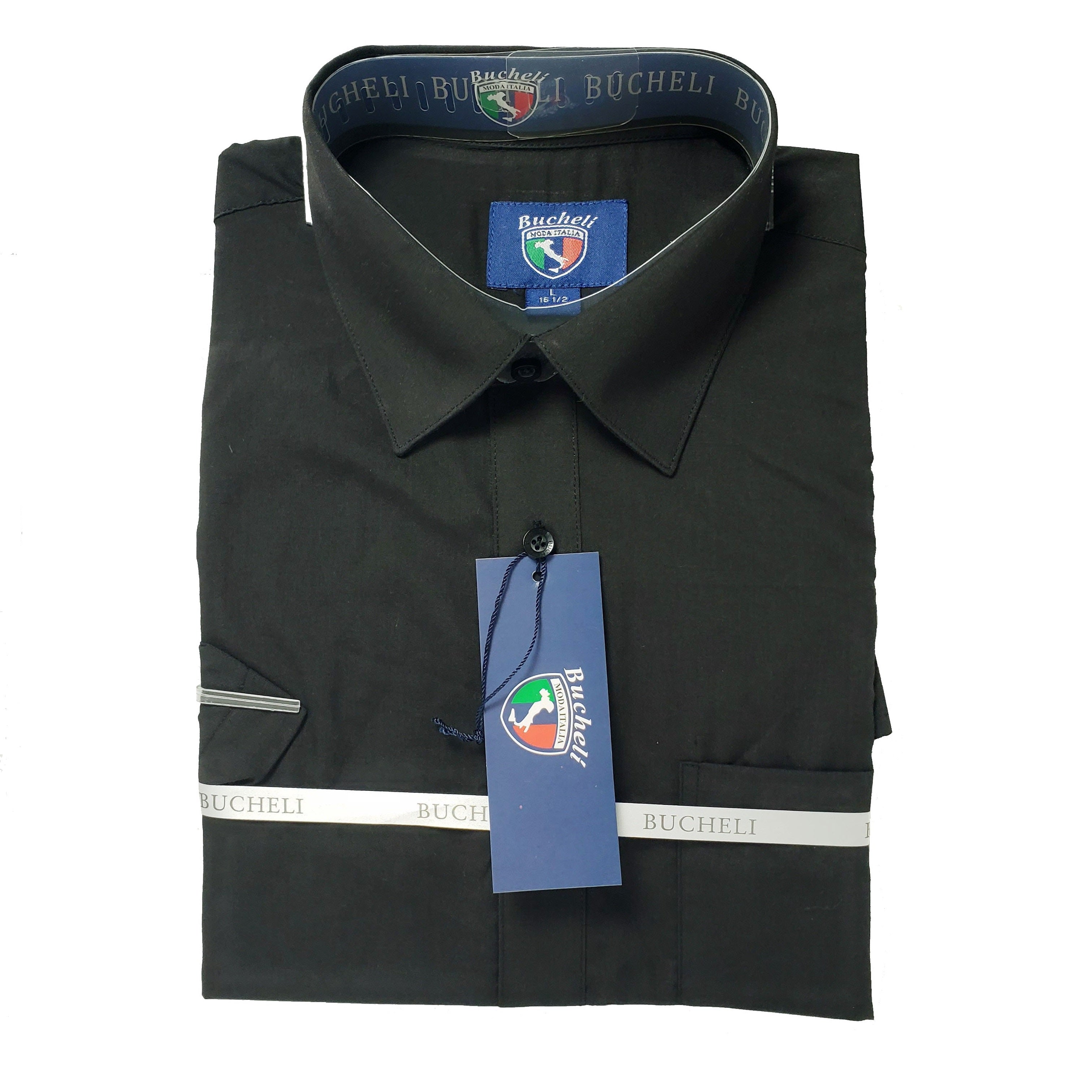 Men's Short Sleeve Cotton Blend Dress Shirt -TC103