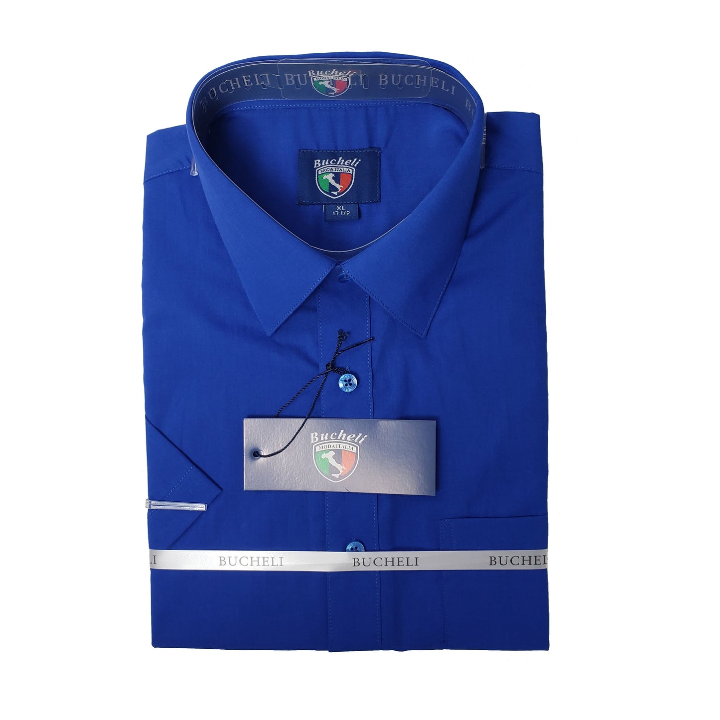 Men's Short Sleeve Cotton Blend Dress Shirt -TC103