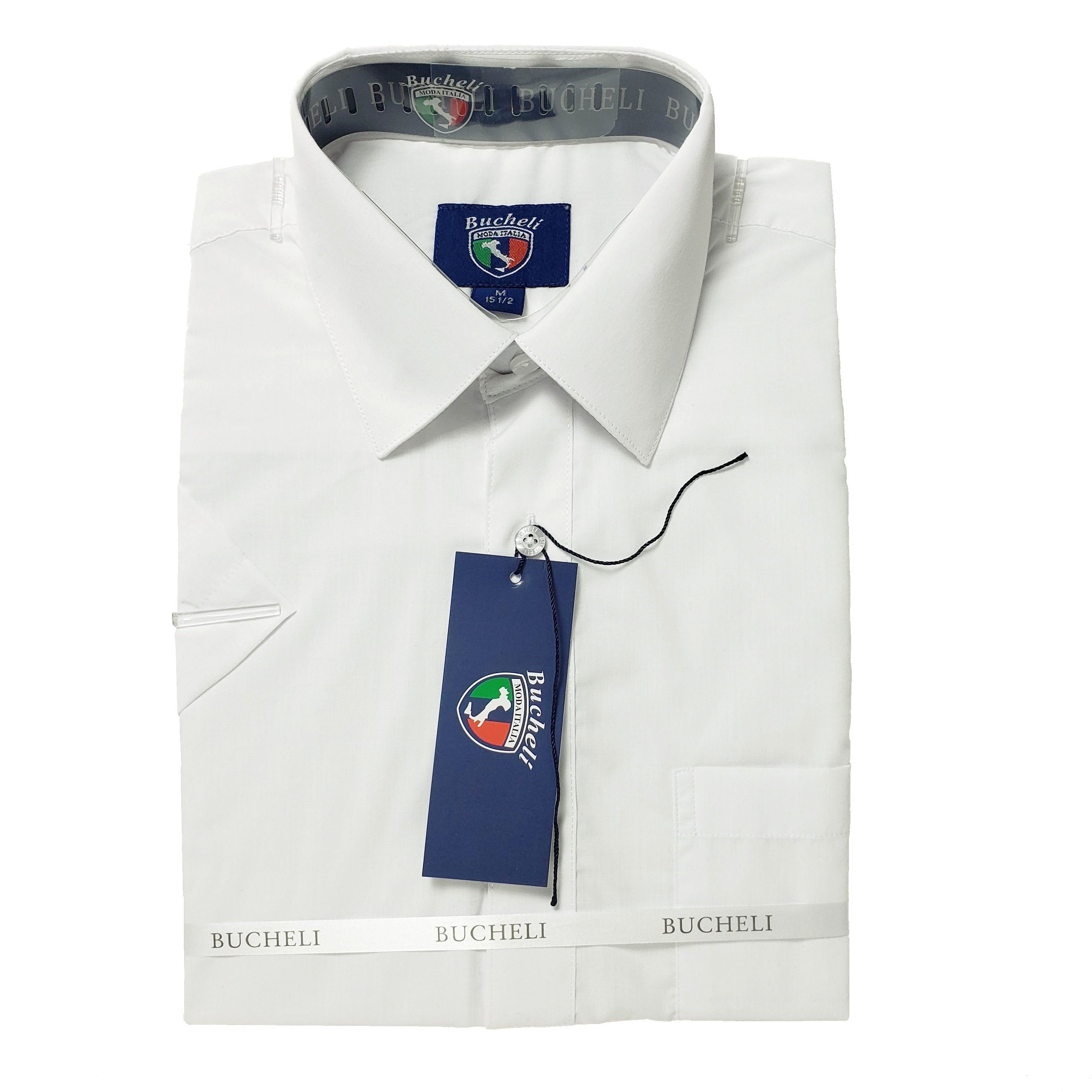 Men's Short Sleeve Cotton Blend Dress Shirt -TC103