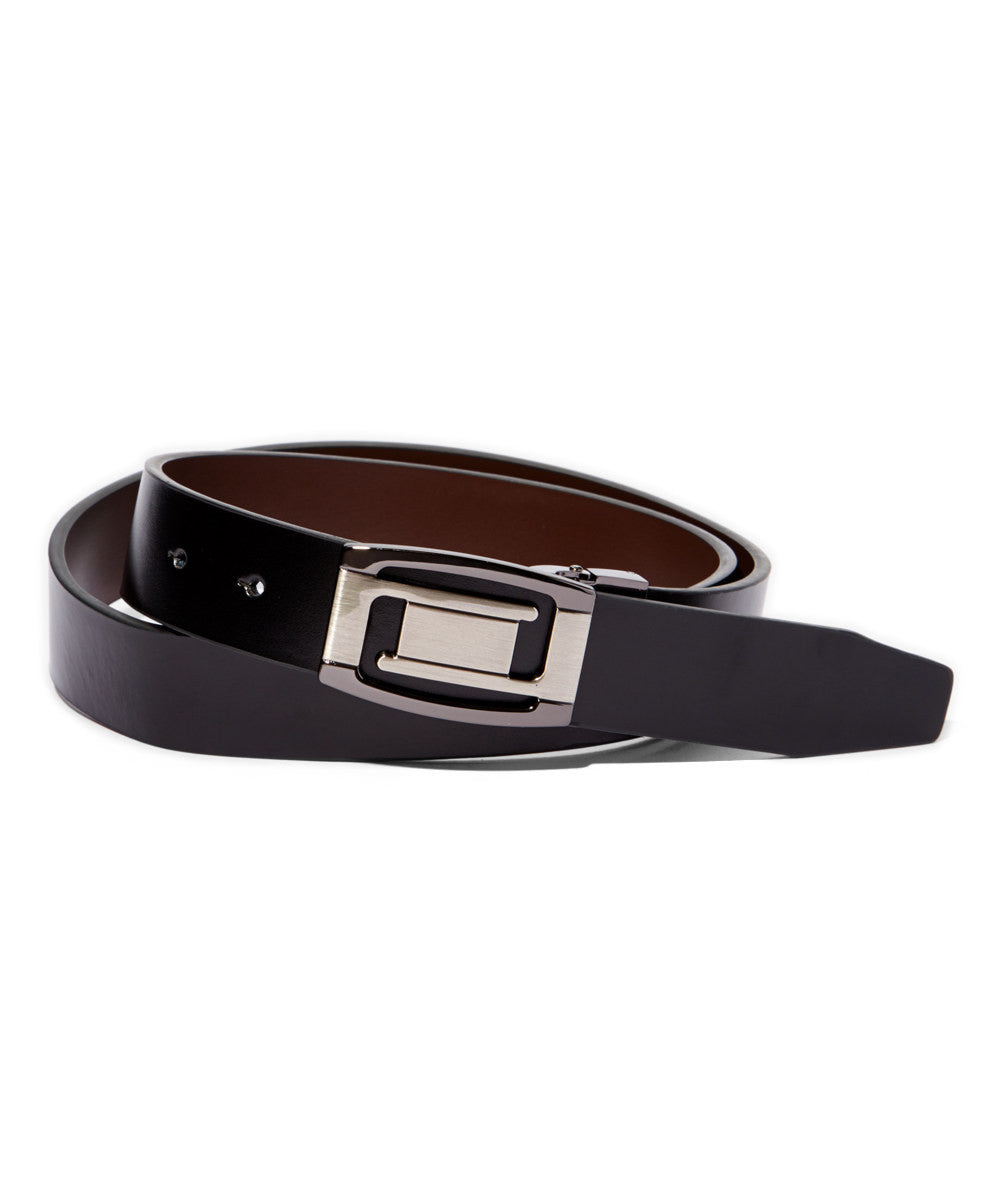 Men's Reversible Leather Belt w/Magnetic Buckle - UB804 - BucheliUSA