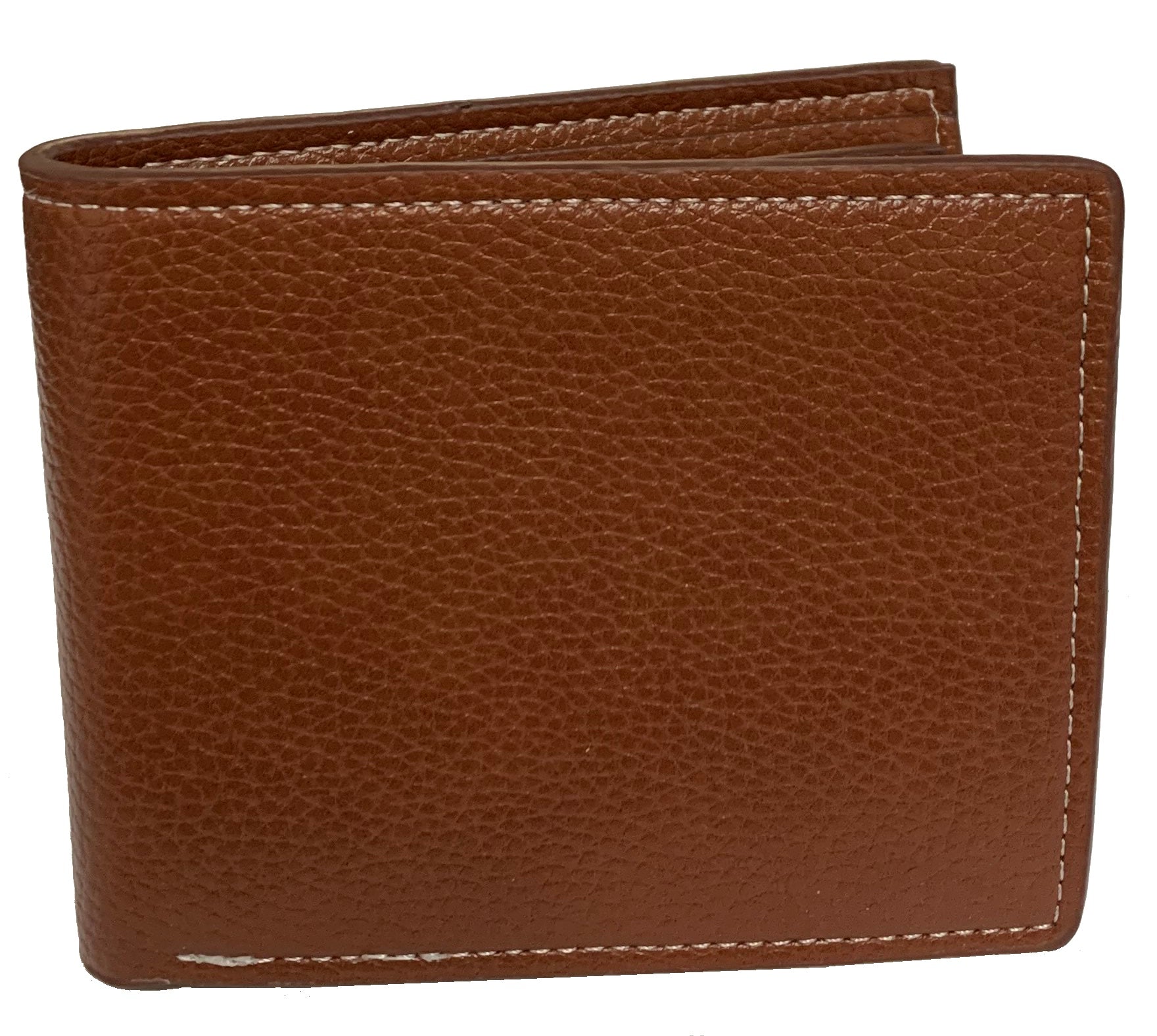 EMP Men Billfold Double Fold Genuine Leather Wallet