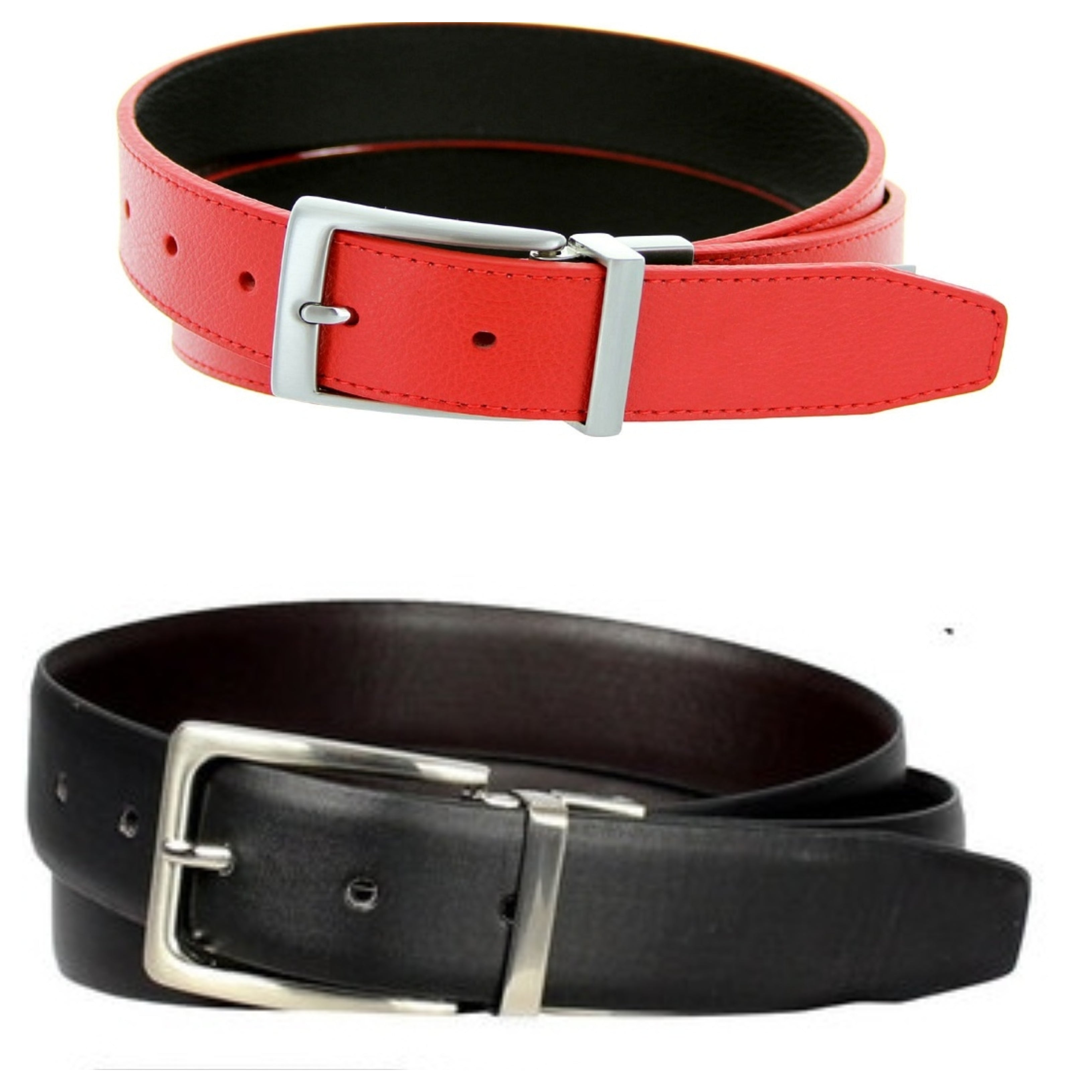 Men's Reversible Steel Frame Leather Dress Belt - 600REV - BucheliUSA