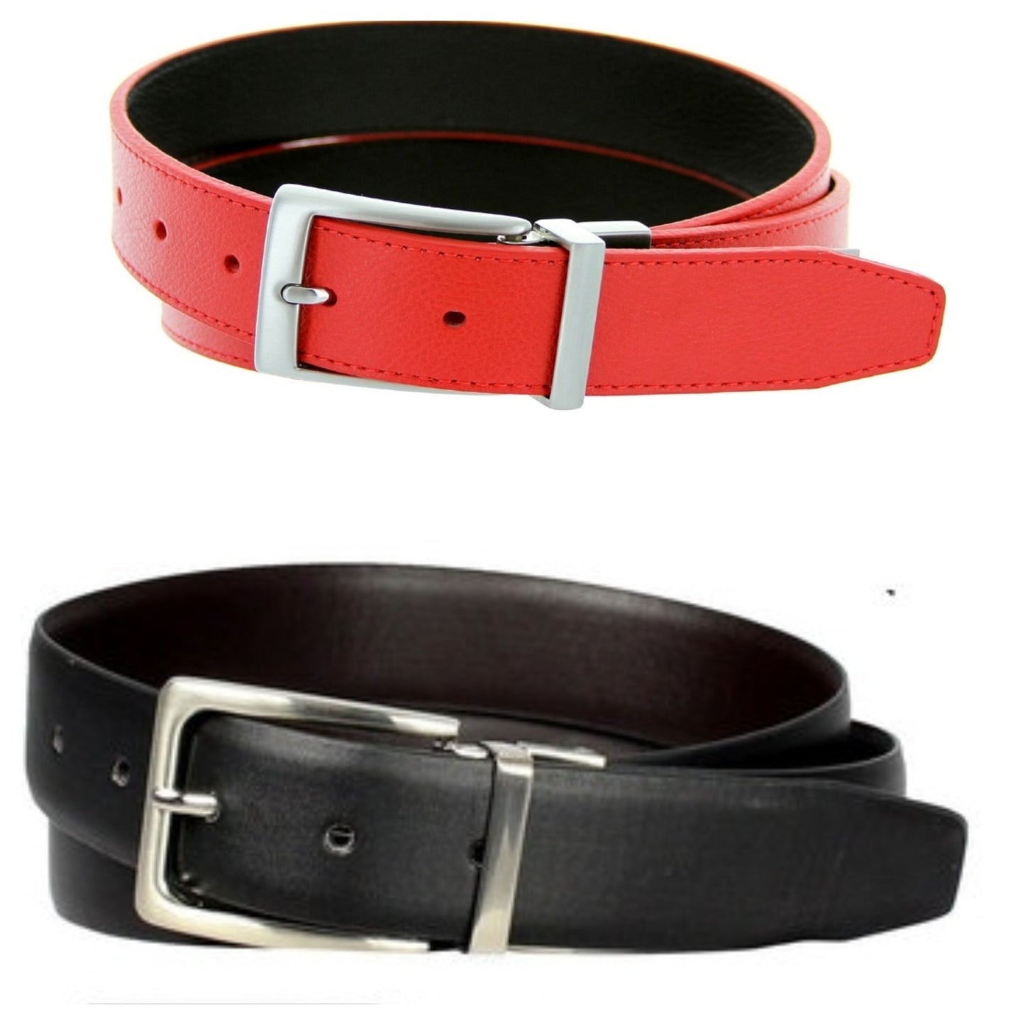 Men's Reversible Steel Frame Leather Dress Belt - 600REV - BucheliUSA