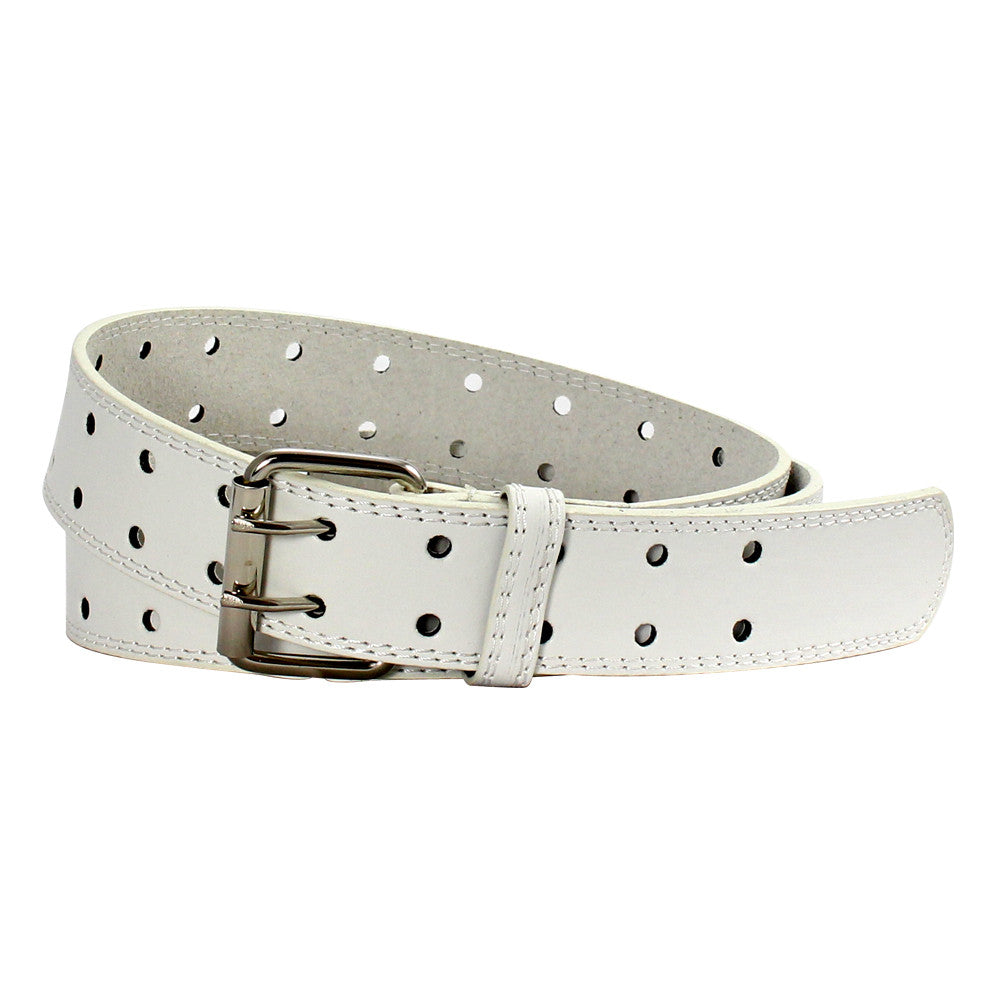 Men's Double-Prong Leather Belt - 2190 - BucheliUSA