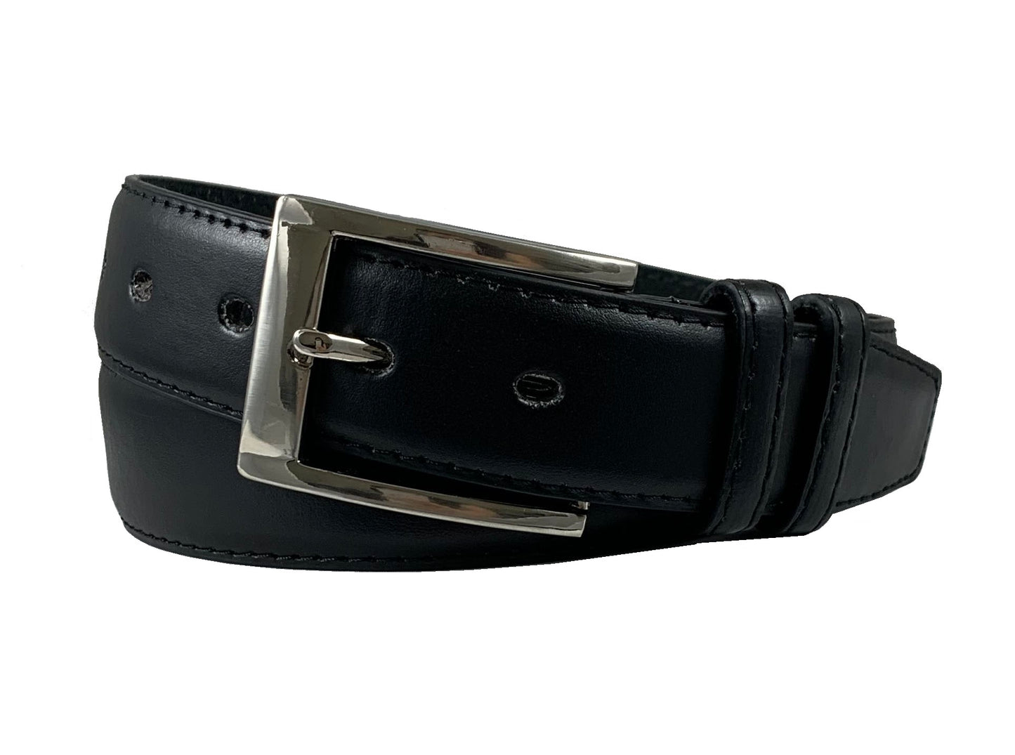 Men's Detail Stitching Leather Belt w/Square Stainless Steel Buckle- BW1022