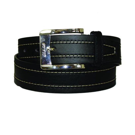 Men's Contrast Stitched 'Jeans' Buckle Belt - F1002 - BucheliUSA