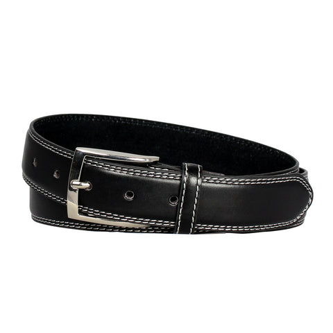 Men's Double-Prong Leather Belt - 2190