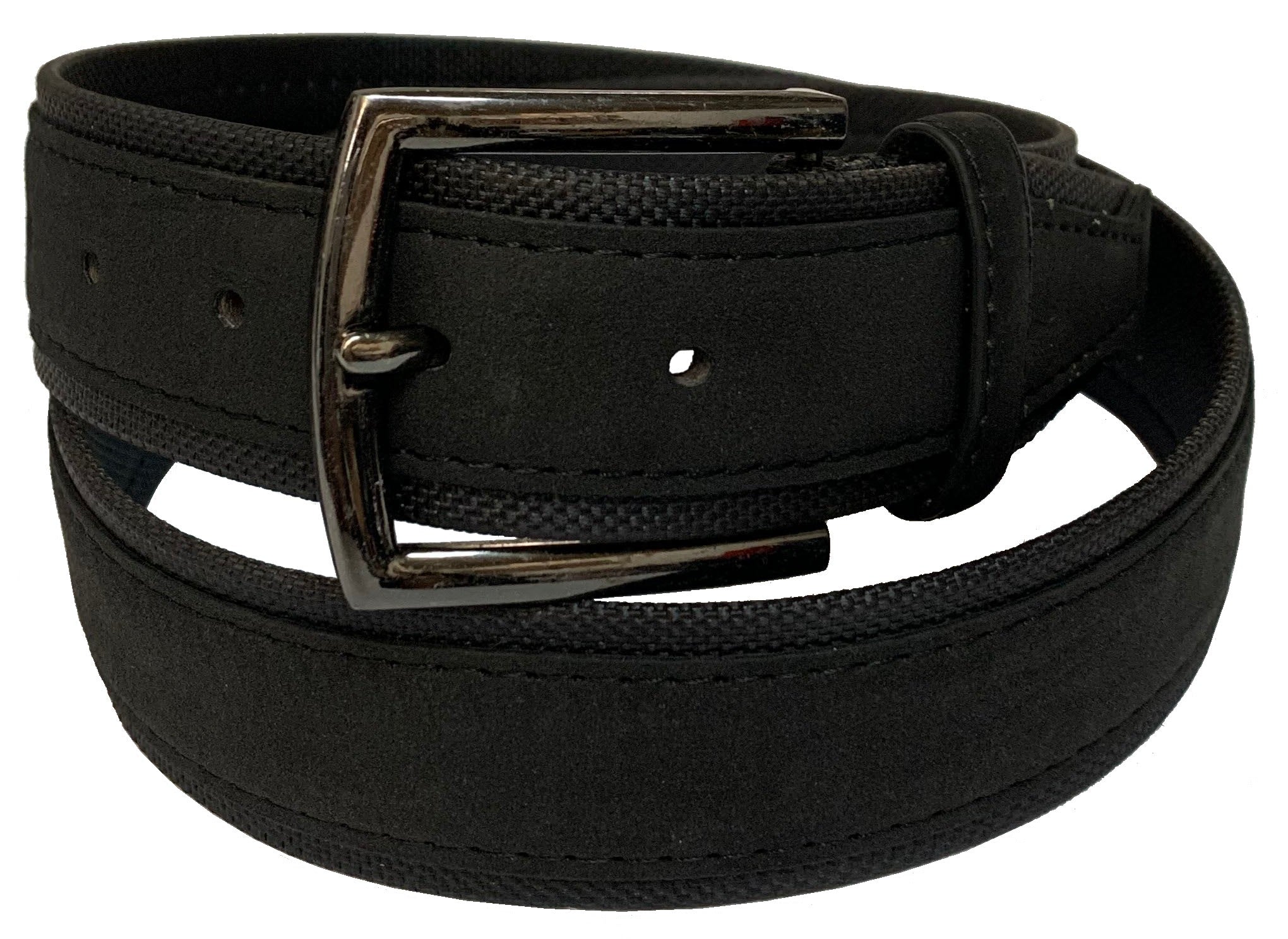  Casual Stainless SteelS Initial Buckle & Genuine Black  Leather Belt 40 Inch : Clothing, Shoes & Jewelry