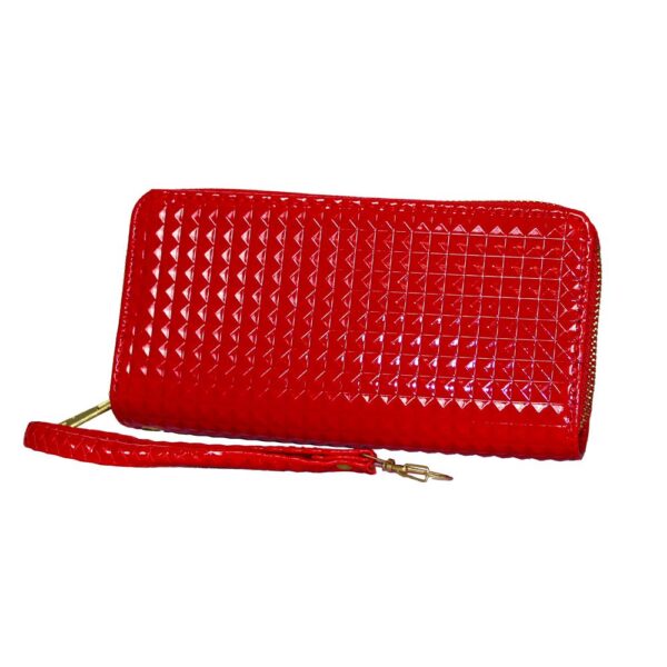 'Ruby Red' Raised Diamond Clutch - WA802 - BucheliUSA