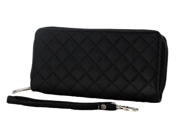 Black Quilted Clutch - WACH112 - BucheliUSA