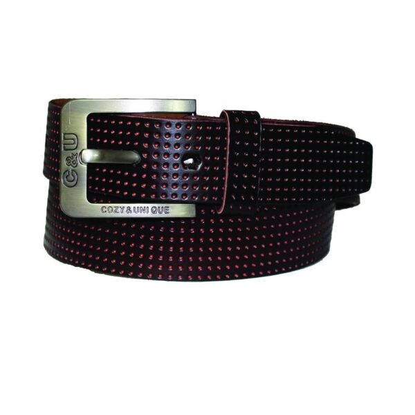 'Cozy & Unique' Perforated Leather Belt - PR201 - BucheliUSA